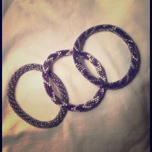 Lily and Laura Glass Beaded Bracelets