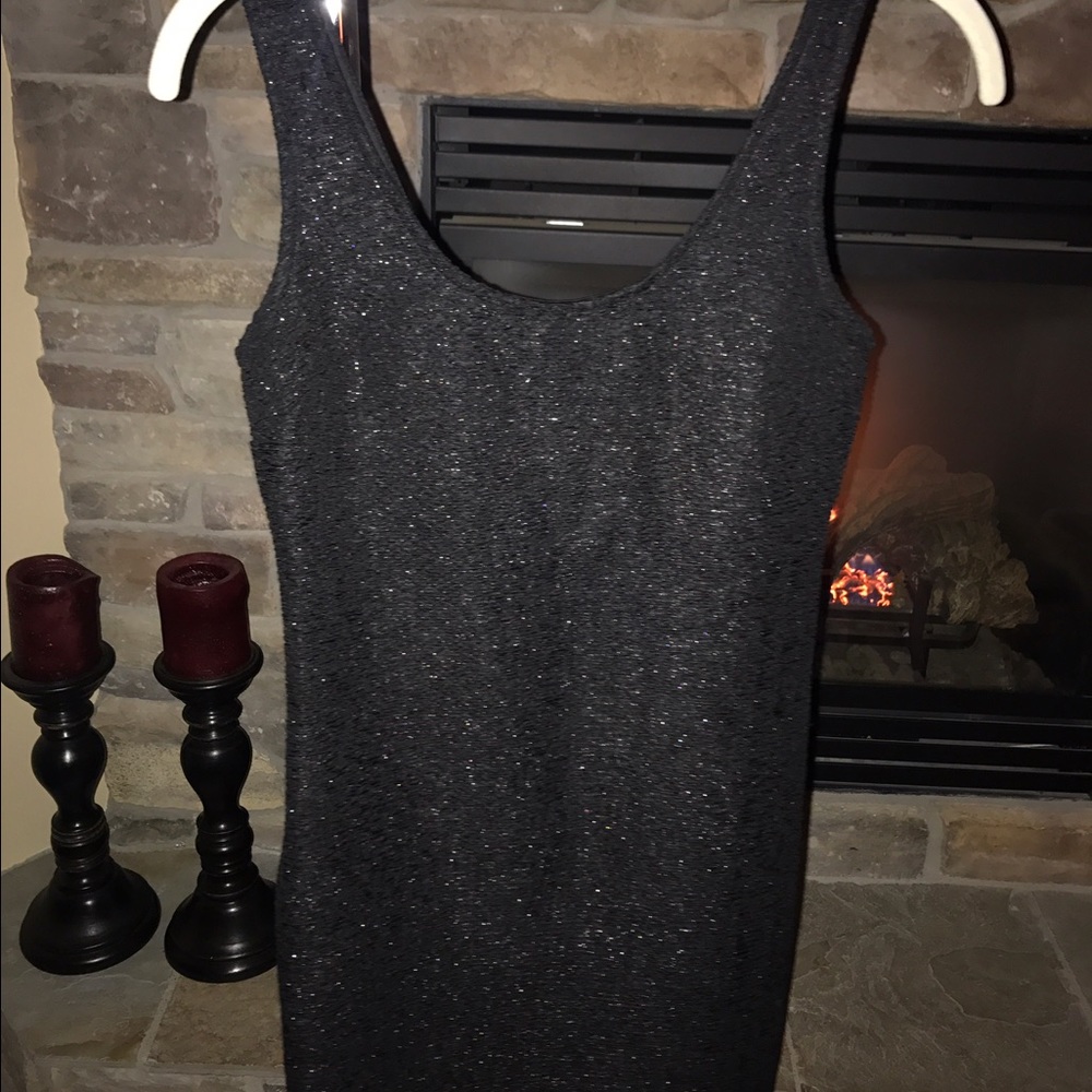 Sparkly black bodycon dress