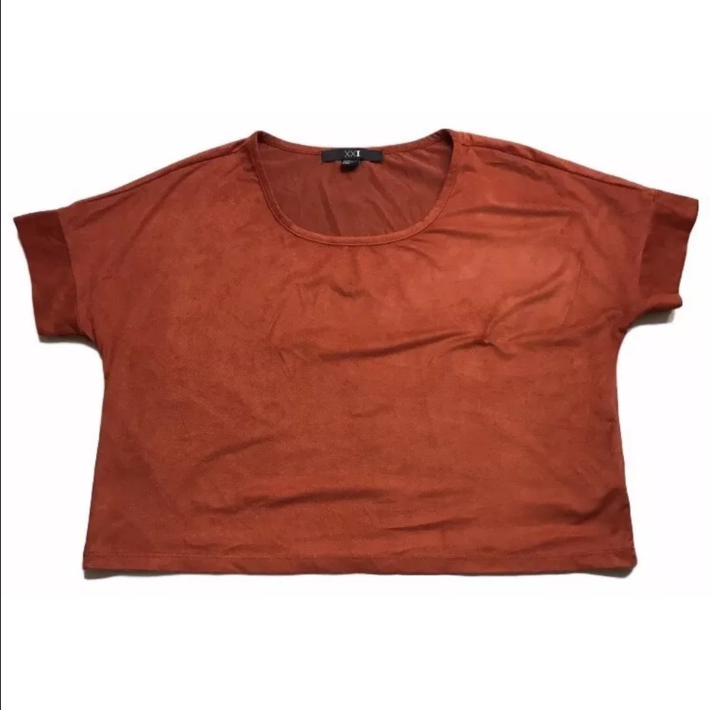 Forever 21 Short Sleeve Crop Top Size M