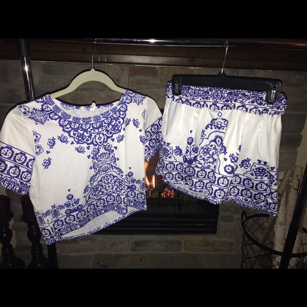 Two piece romper set