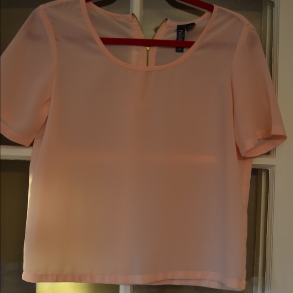 marshals Tops Worn Once Marshals Sheer Light Pink Blouse Poshmark
