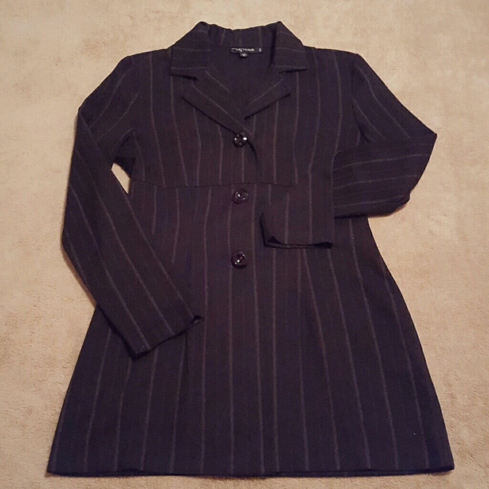 Pin strip blazer