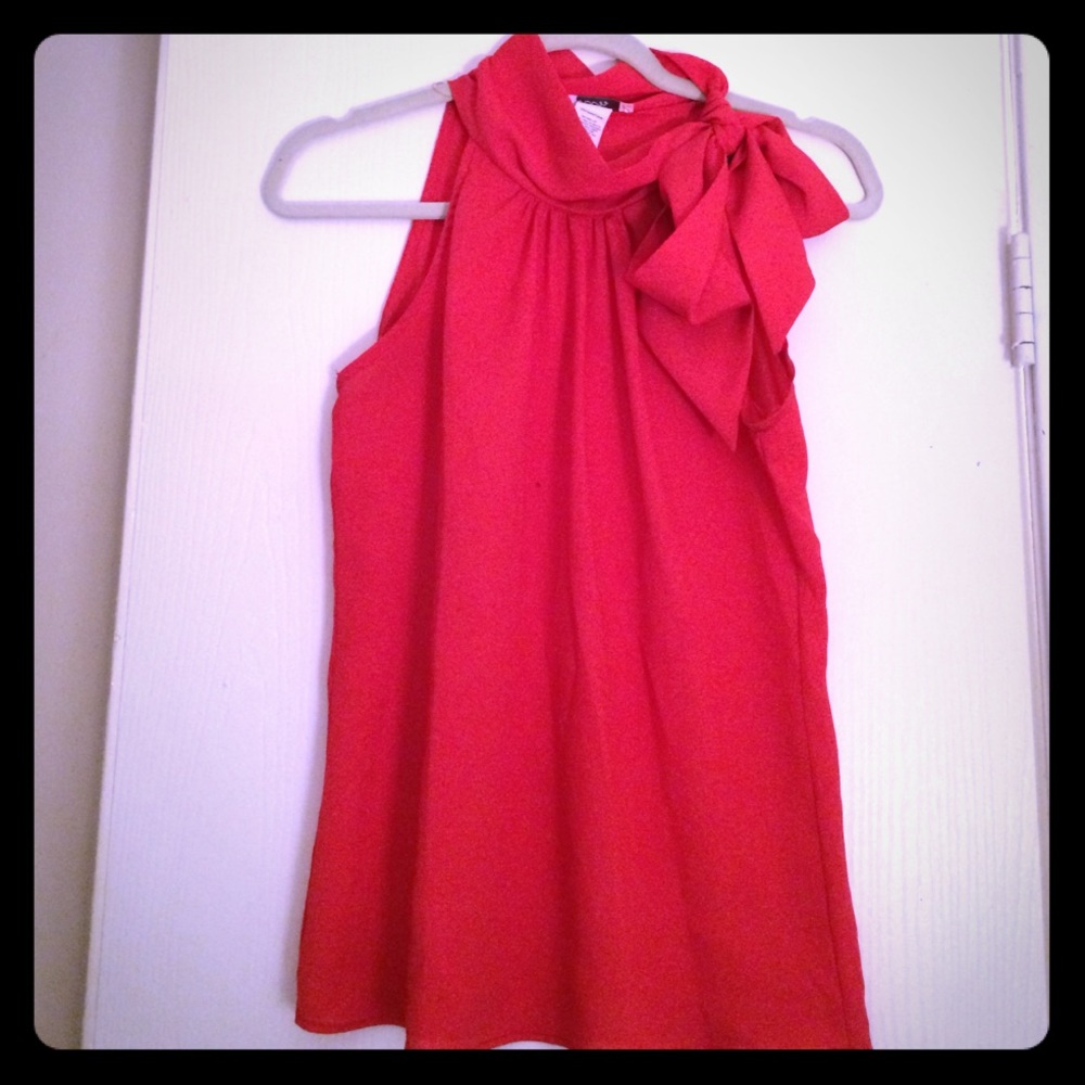 Red Bow Blouse