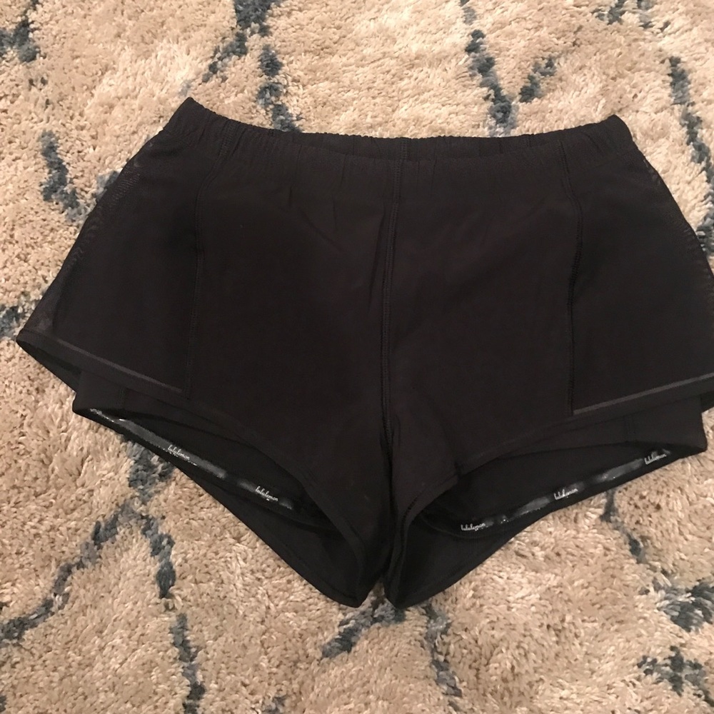 Lululemon shorts with spandex lining