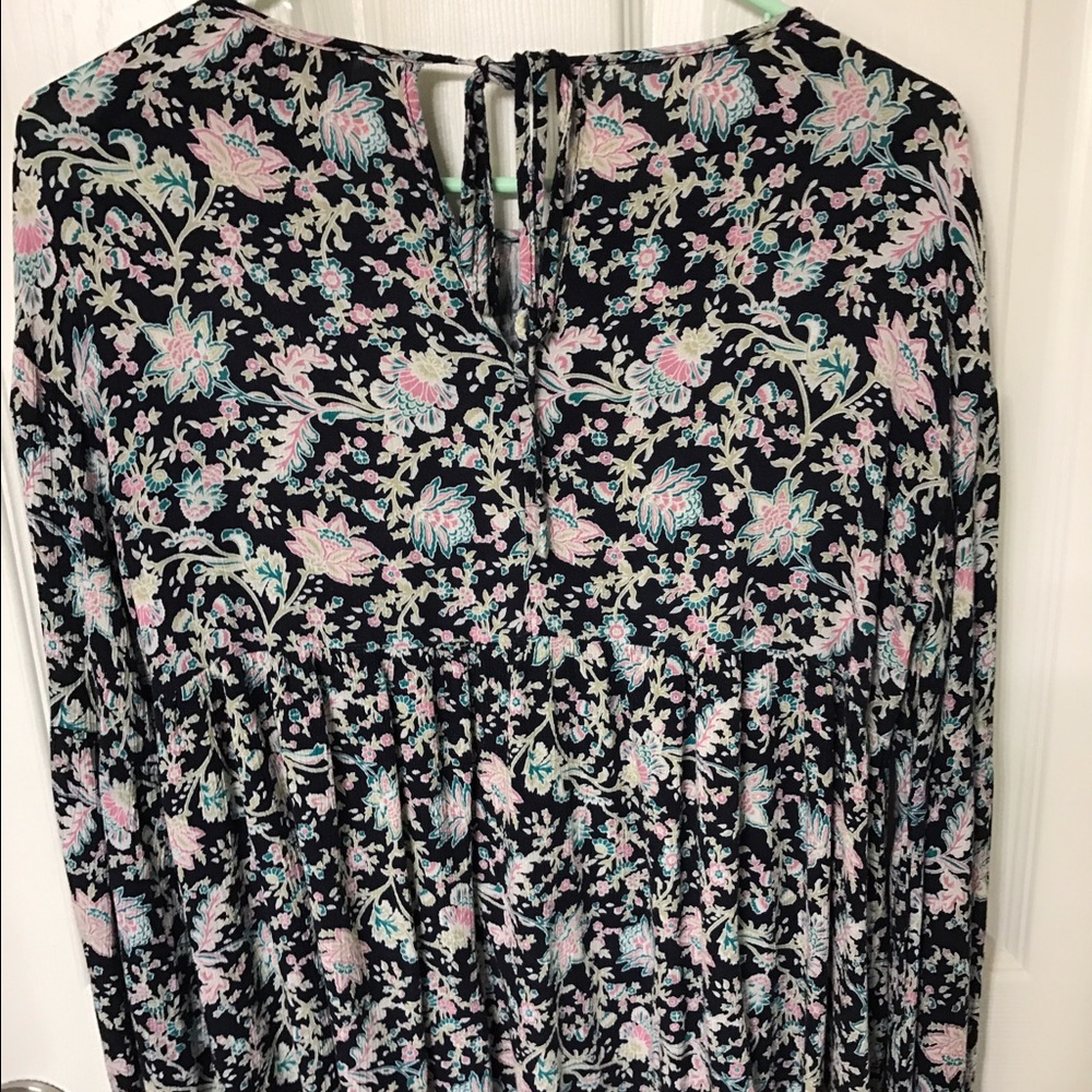 Altar'd State Black Floral Top
