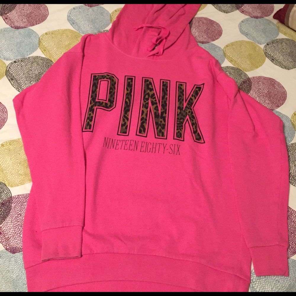 PINK Victoria's Secret Cheetah Hoodie