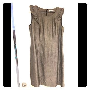 Calvin Klein - EUC Grey Sheath Dress