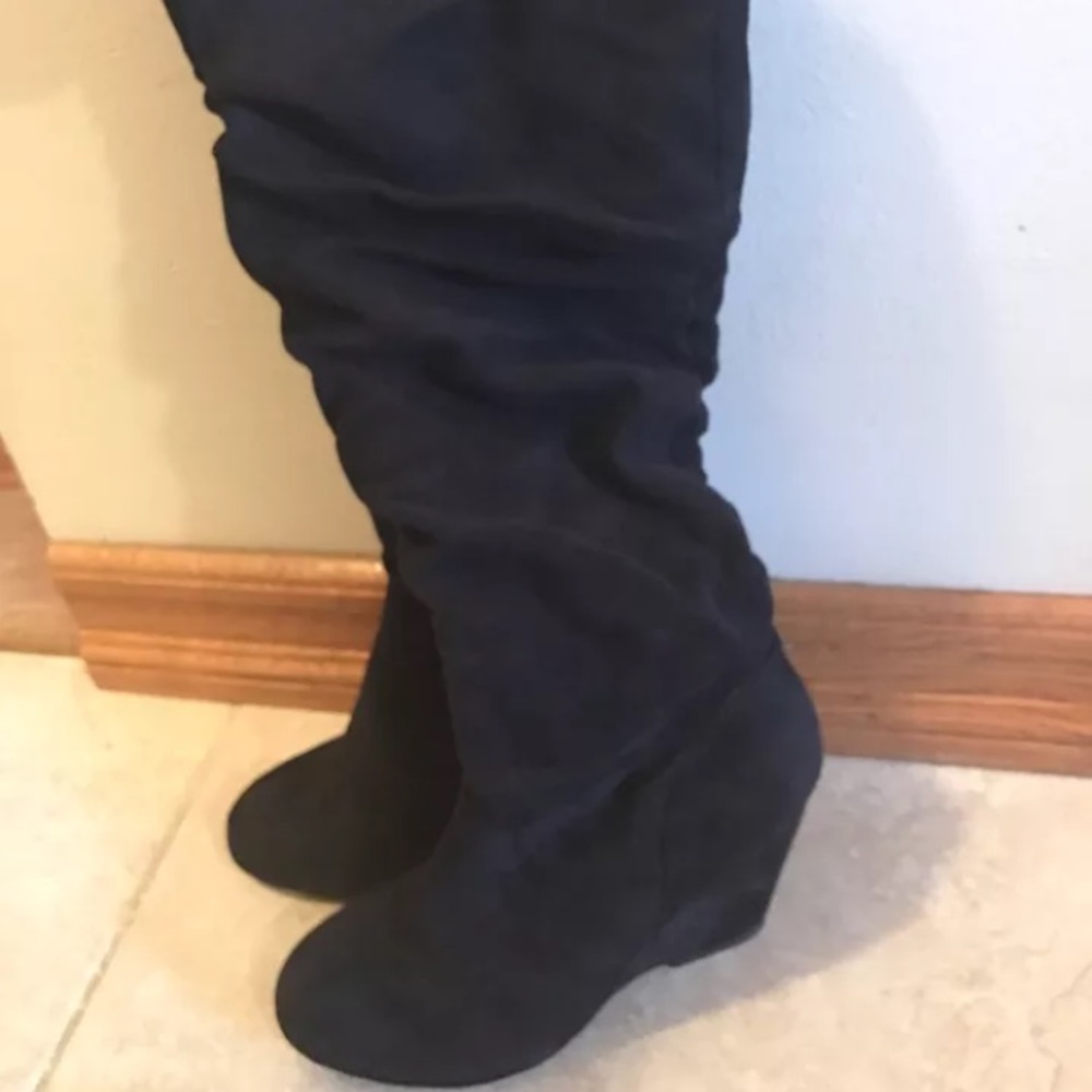 Call it spring suede wedge boots