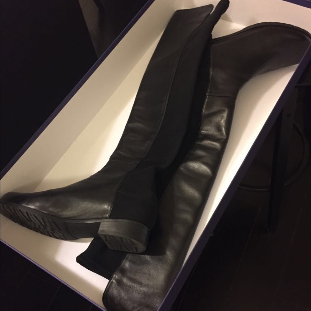 Stuart Weitzman 5050 over the knee leather boots - Picture 2 of 8