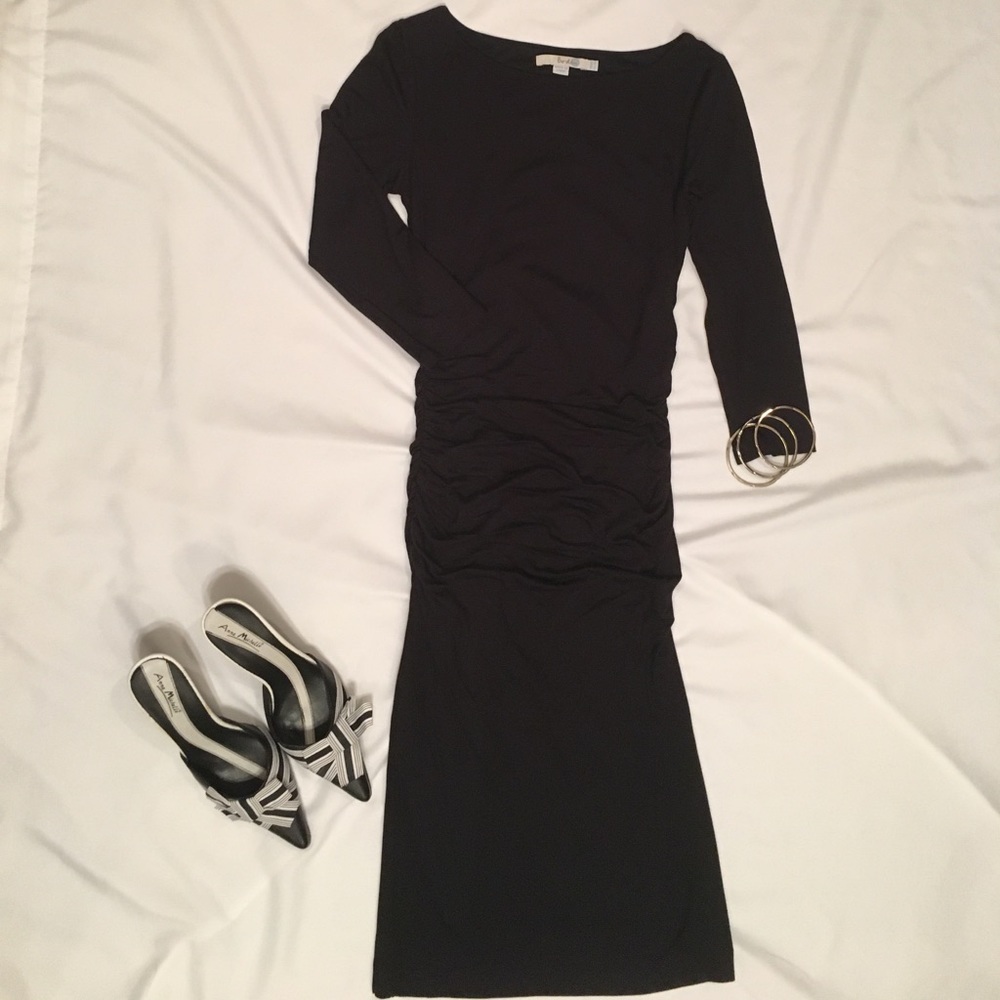 🎉 {Boden} Black gathered evening dress