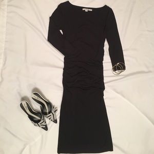 🎉 {Boden} Black gathered evening dress