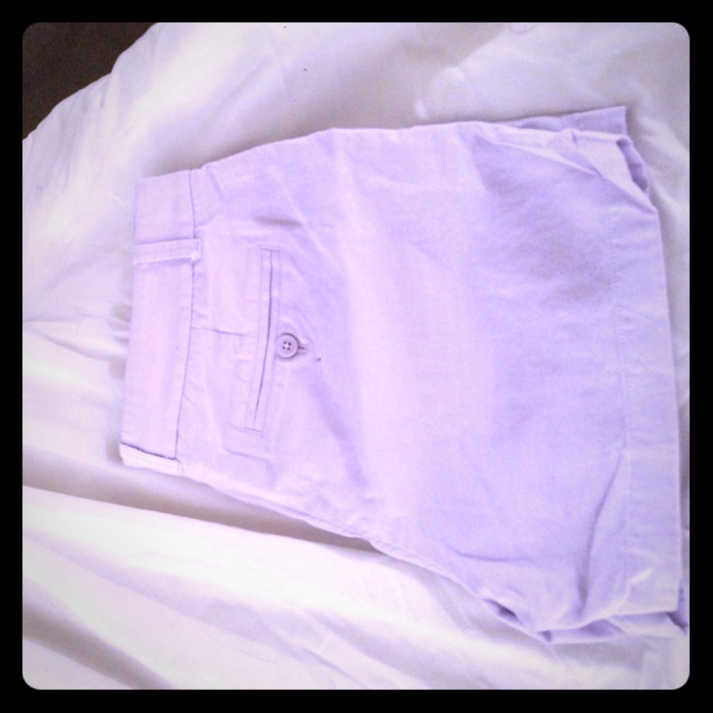 Lavender J. Crew shorts