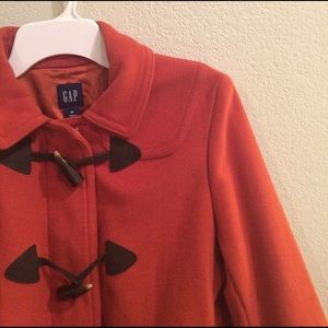 Like new gap burnt orange toggle coat