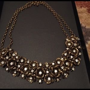 Statement Necklace with tiny diamonds