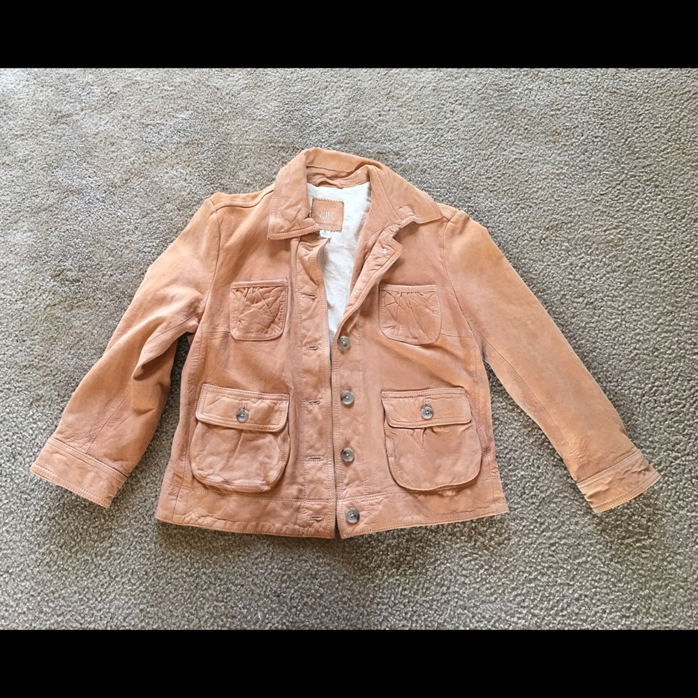 Banana Republic Sz M tan leather jacket