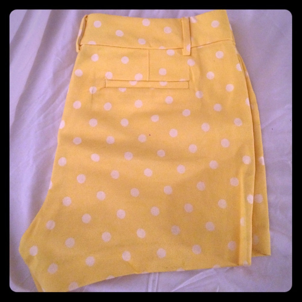 Yellow Polkadot Shorts