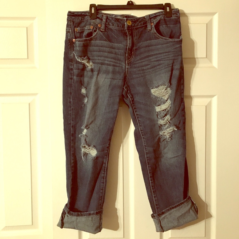 American Eagle size 10 slouchy Capri jean