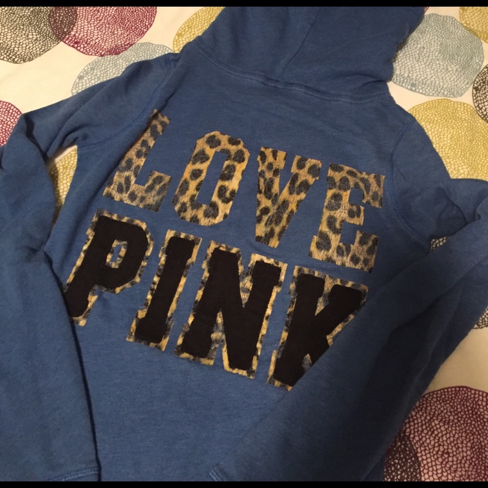 PINK Victoria's Secret Hoodie with Cheetah Print