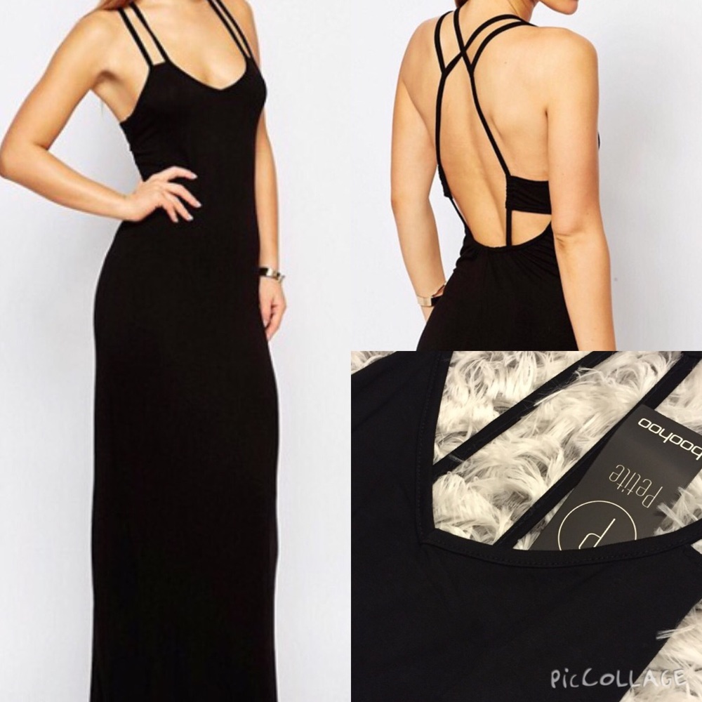 ❌SOLD❌Boohoo Strappy Back Maxi Dress NWT