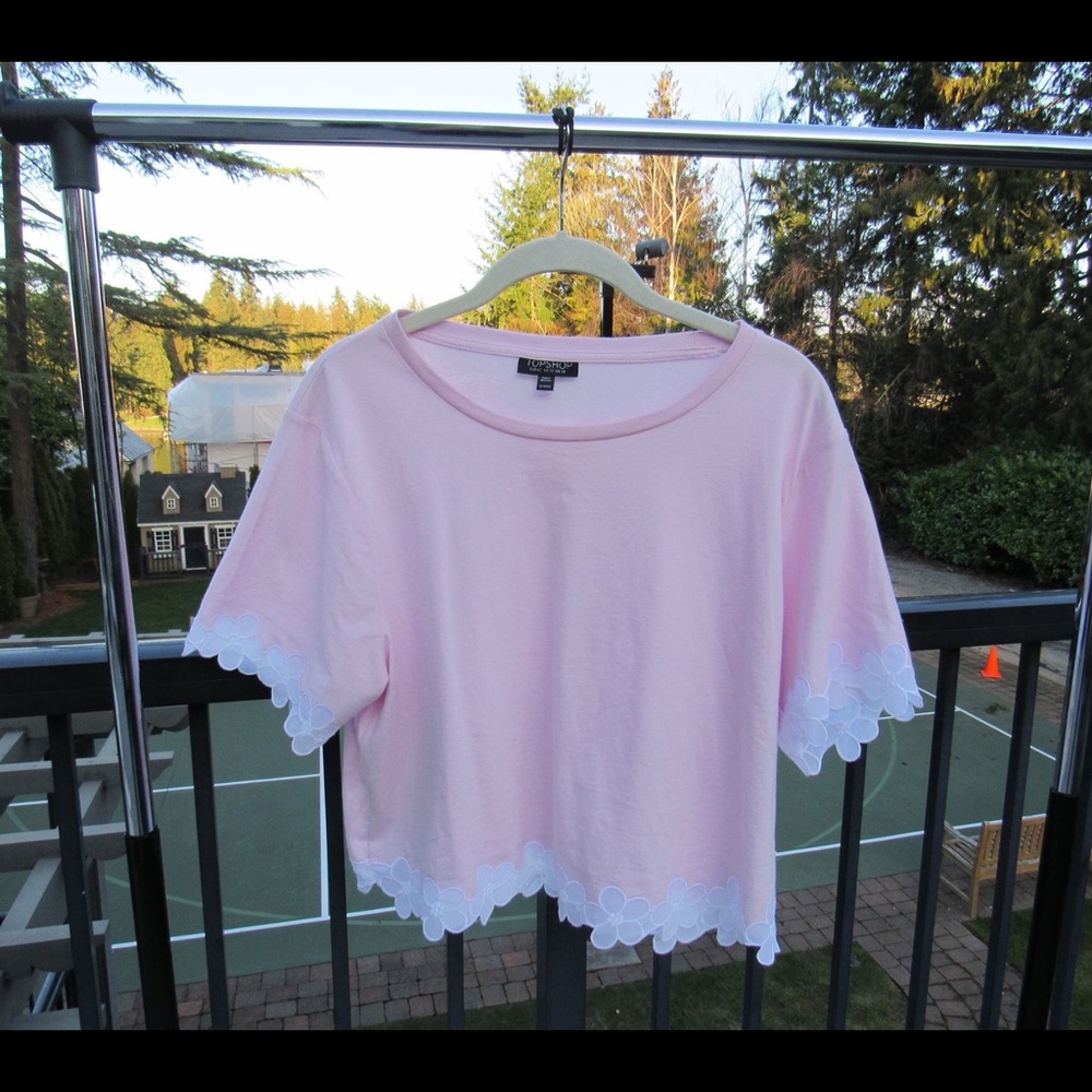 Top shop Light pink floral top