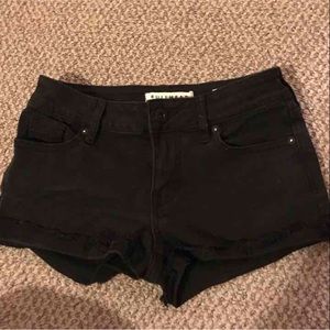 Black Jean Shorts