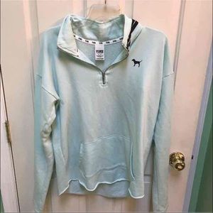 Victoria secret pink mint green pull over