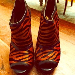 Cute peep toe booties