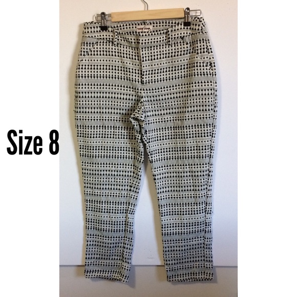 🖤Merona Black/White Classic Fit Ankle Pants🖤 - Picture 3 of 8