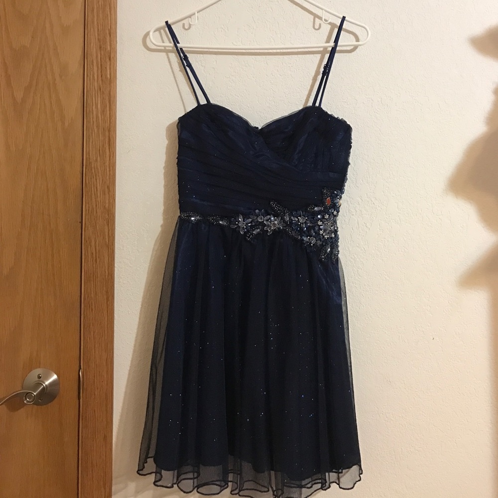 Trixxi Navy Homecoming Dress