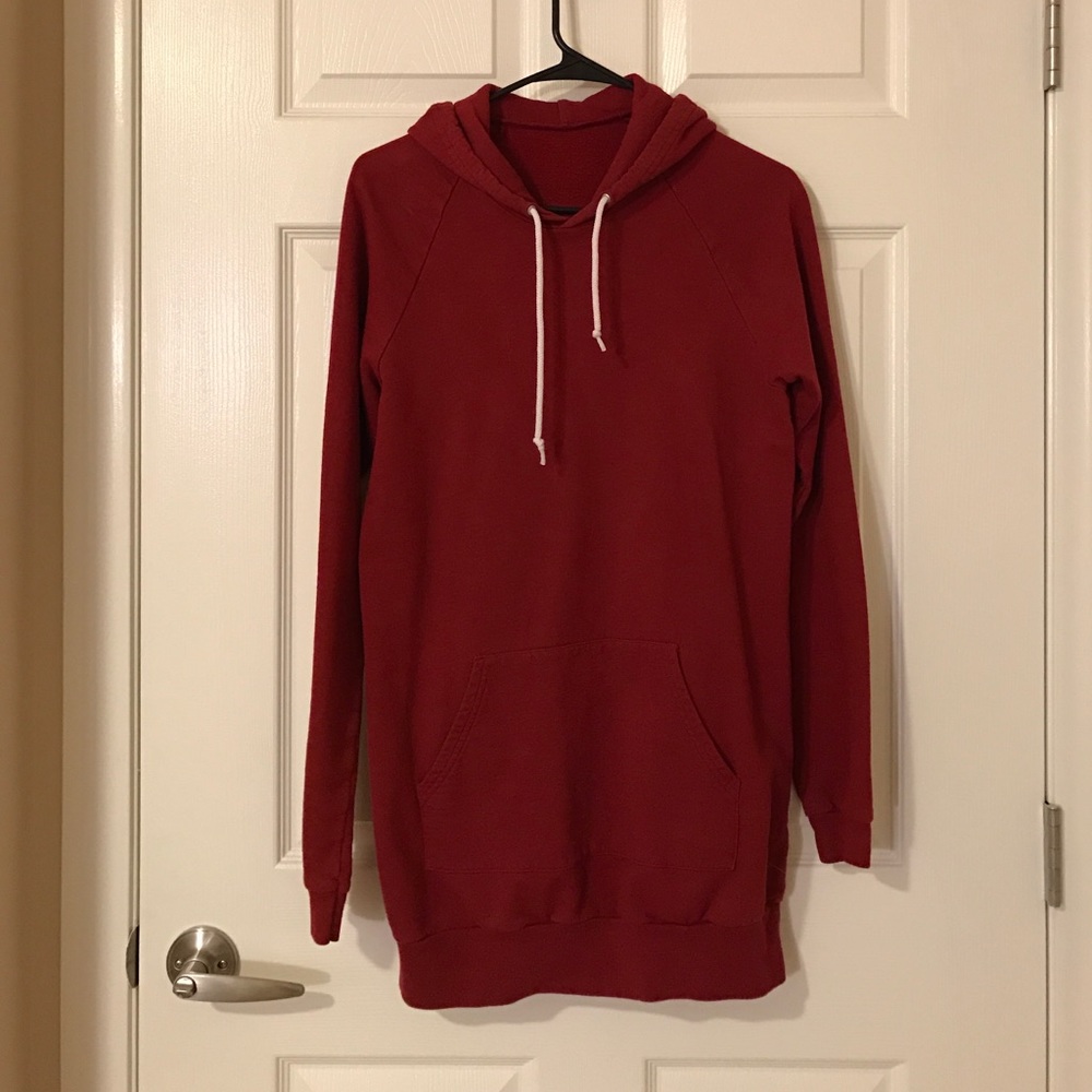 American Apparel Fleece Pullover Hoodie Dress