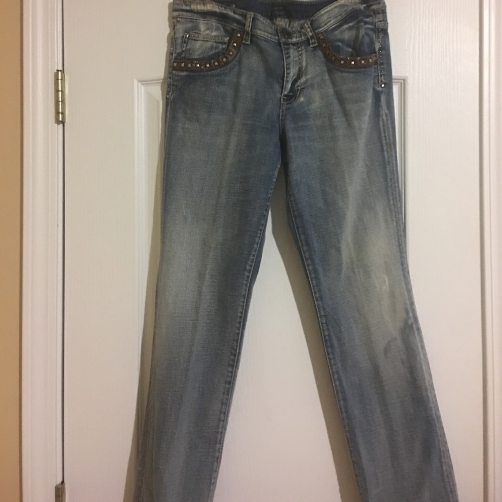 Ellie Tahari Mid Rise relaxed straight leg size 10