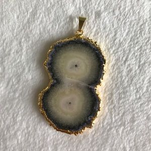Stalactite slice pendant
