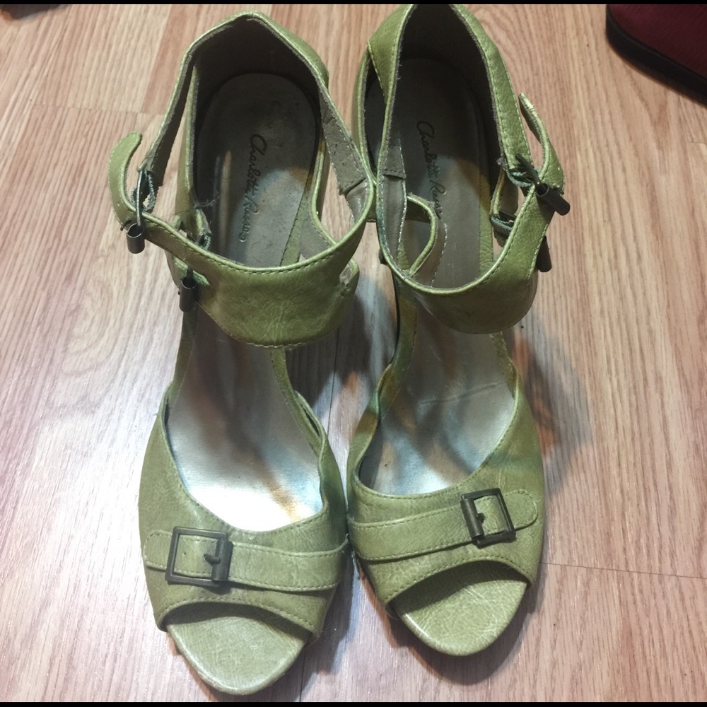 Green sandals