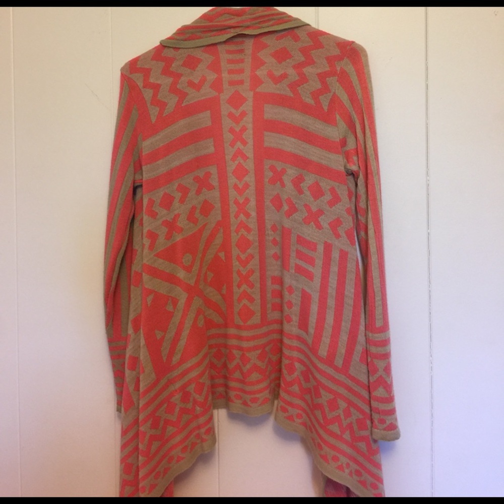 Tribal Print Open Cardigan - Picture 2 of 2