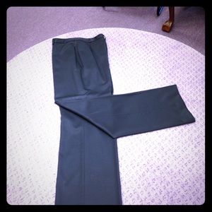 Worsted wool pants. Clean front.