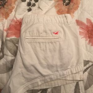 White hollister shorts