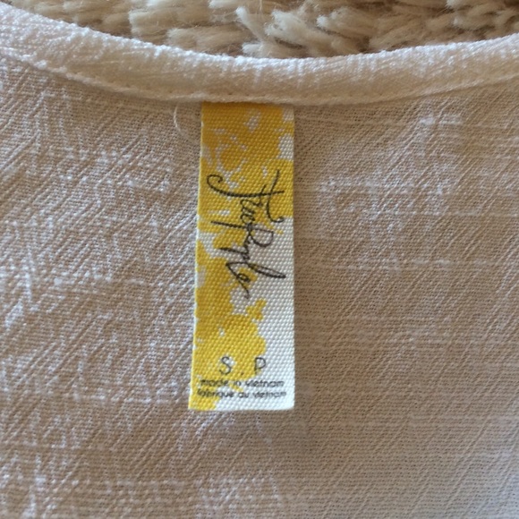 Free People White Peep-Hole Tank - Picture 5 of 6