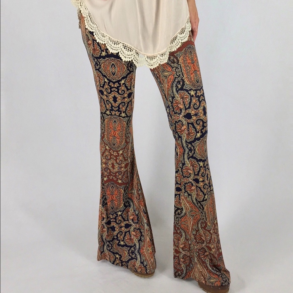 Aztec Bell Bottom Pants