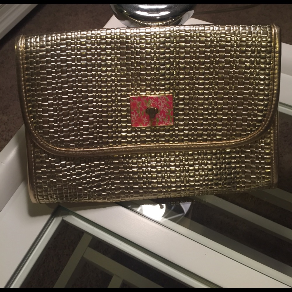 Lilly Pulitzer Gold Clutch