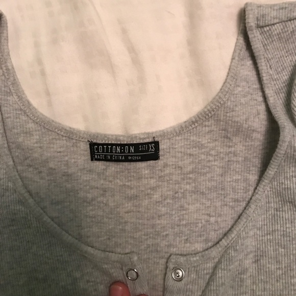 Gray button down shirt - Picture 2 of 2