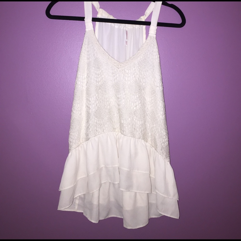 White lace top