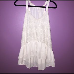 White lace top