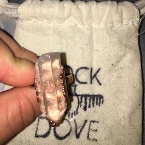 Handmade 'Rock Dove' Quartz ring size 7
