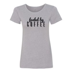 "Fueled by Coffee" crew neck tee in XL Black