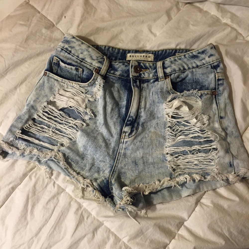 Pacsun high waisted denim mom shorts