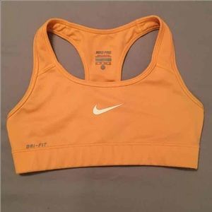 Orange Nike dri fit sports bra XS
