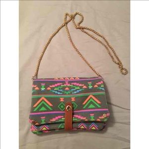 Aztec Print Boutique Satchel Purse