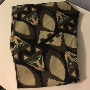 🦄 LuLaRoe Leggings Black w Fox🦊