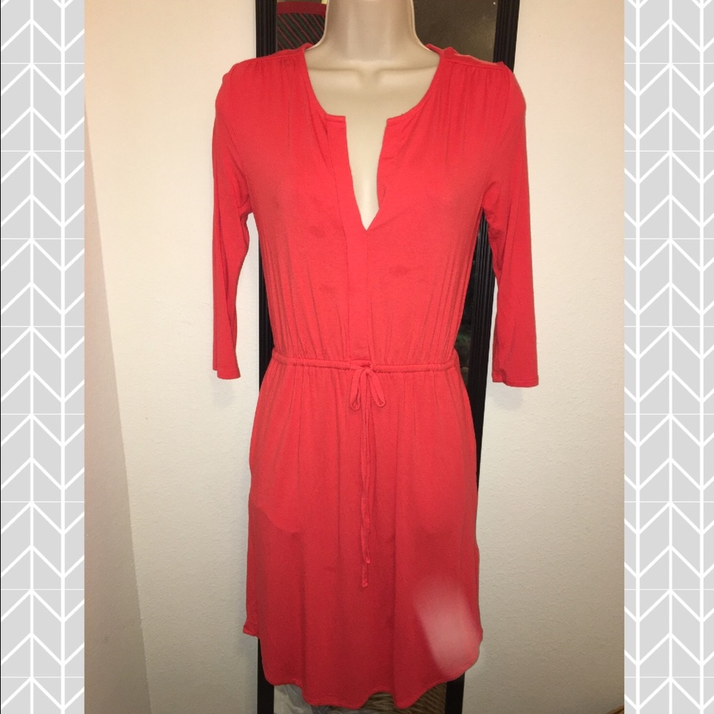 Casual orange dress
