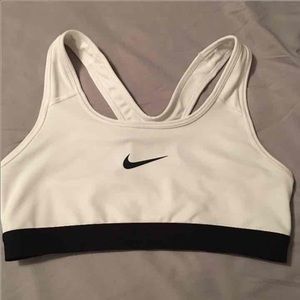 White Nike Pro Dri-Fit Sports Bra Small